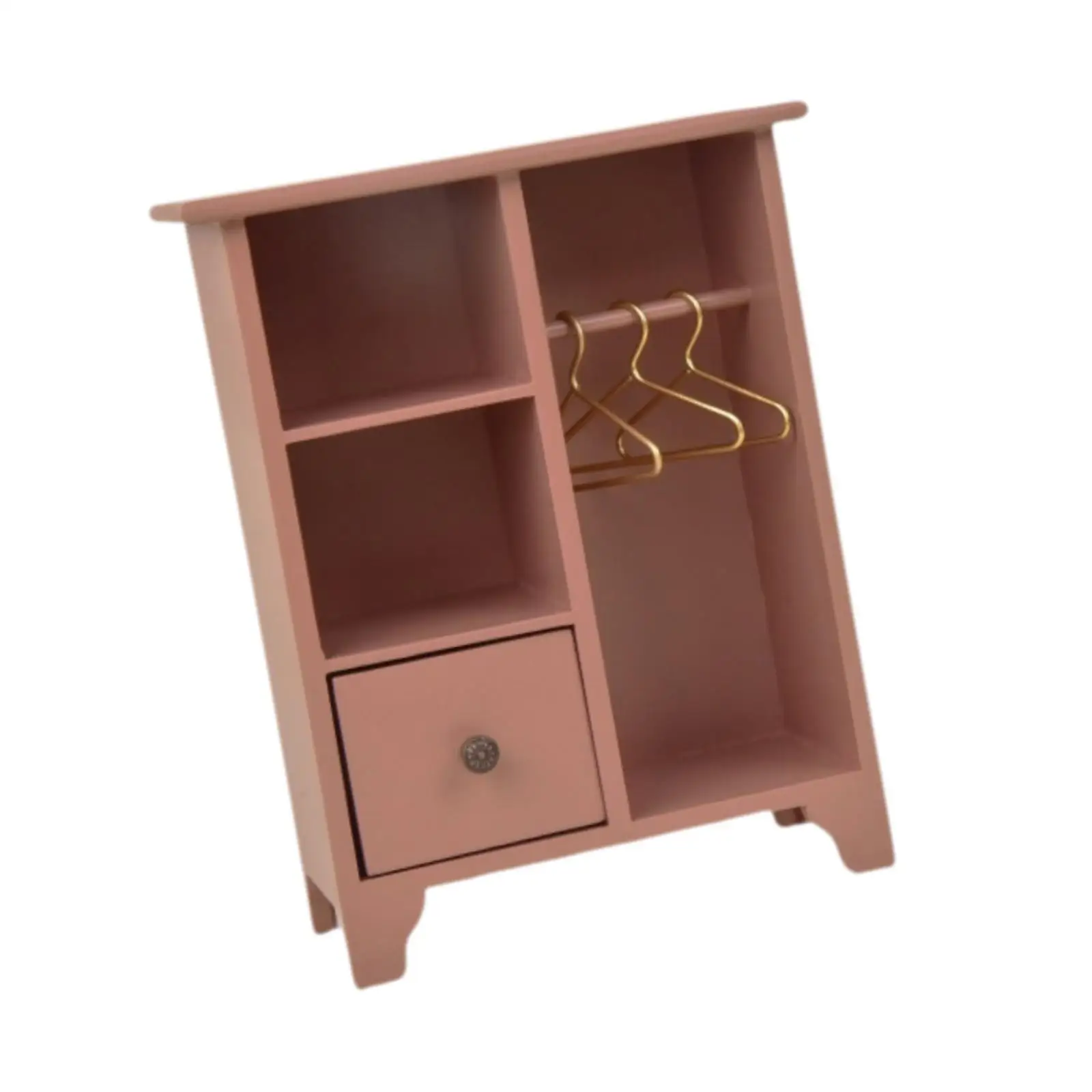 1/12 Dollhouse Wardrobe DIY Accs Decorative Clothes Rack with Drawer
1/12 Dollhouse Wardrobe DIY Accs Decorative Clothes Rack with Drawer