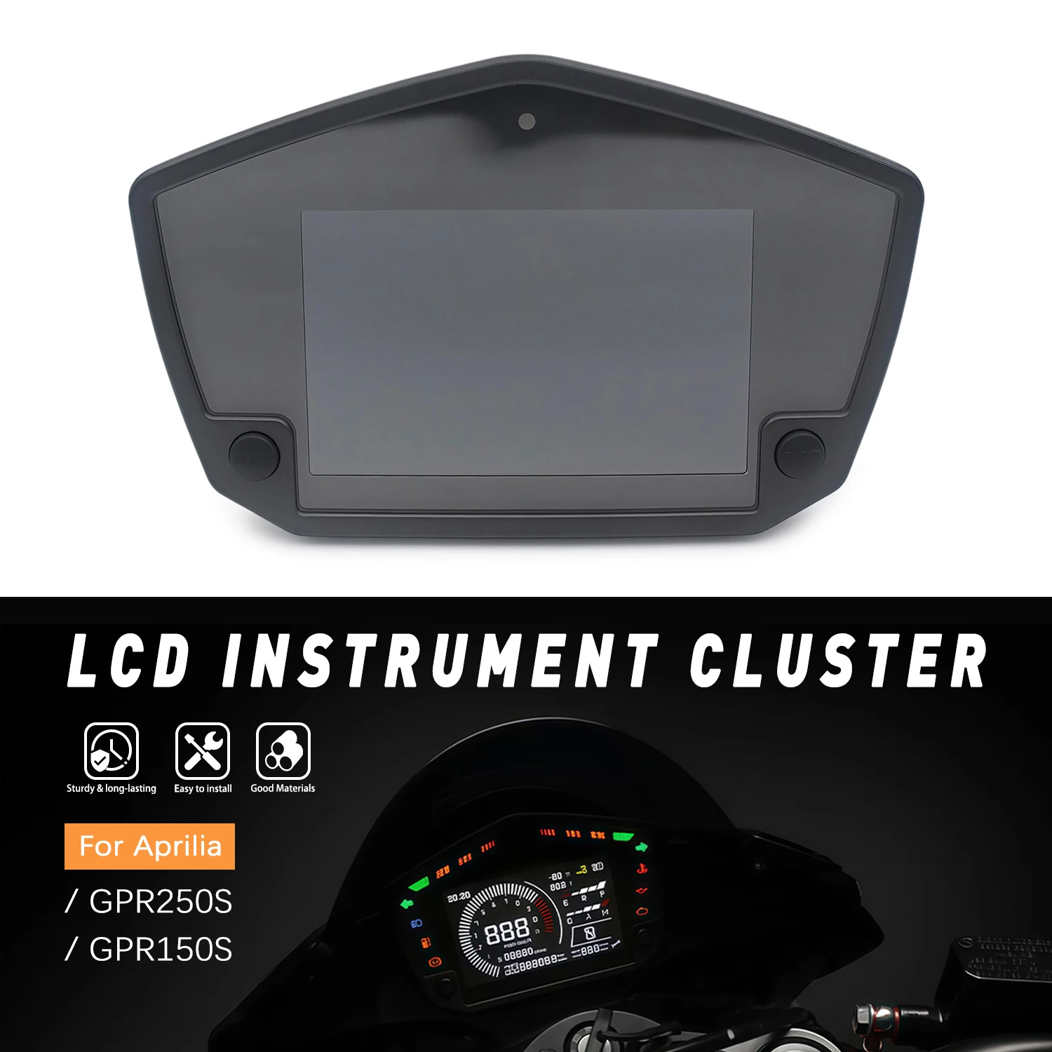 34-pin Speedometer Tachometer Gauges Case For Aprilia GPR250S GPR150S Instrument Shell Kilometer Odometer Housing Cover
34-pin Speedometer Tachometer Gauges Case For Aprilia GPR250S GPR150S Instrument Shell Kilometer Odometer Housing Cover