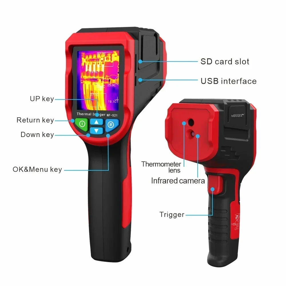 NOYAFA NF-521 Infrared Thermal Imager sensor Floor Heating Detector Temperature thermal imaging camera module 2000 Pixels Imager
NOYAFA NF-521 Infrared Thermal Imager sensor Floor Heating Detector Temperature thermal imaging camera module 2000 Pixels Imager