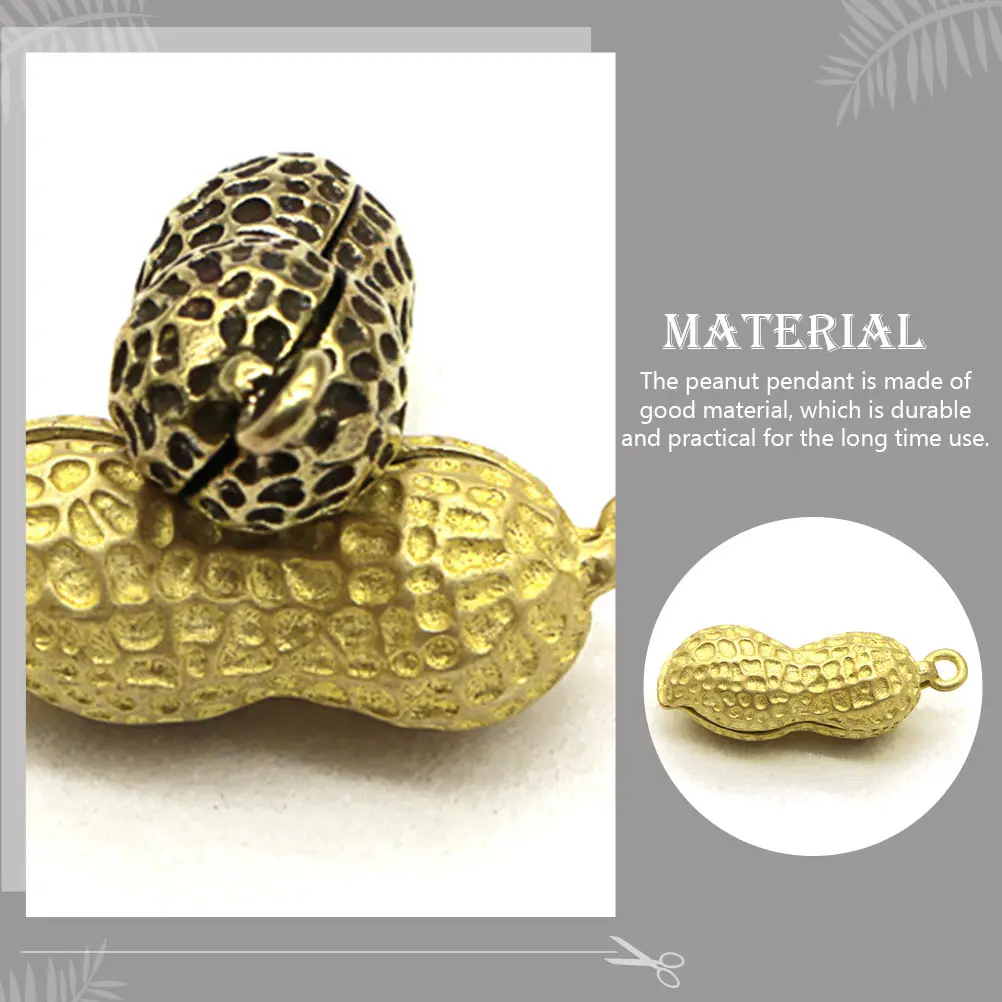 2pcs Copper Peanut Shape Pendant Durable Retro Keychain Diy Craft Accessory Exquisite Vintage Pendant For Key Ornaments Unique 
2pcs Copper Peanut Shape Pendant Durable Retro Keychain Diy Craft Accessory Exquisite Vintage Pendant For Key Ornaments Unique