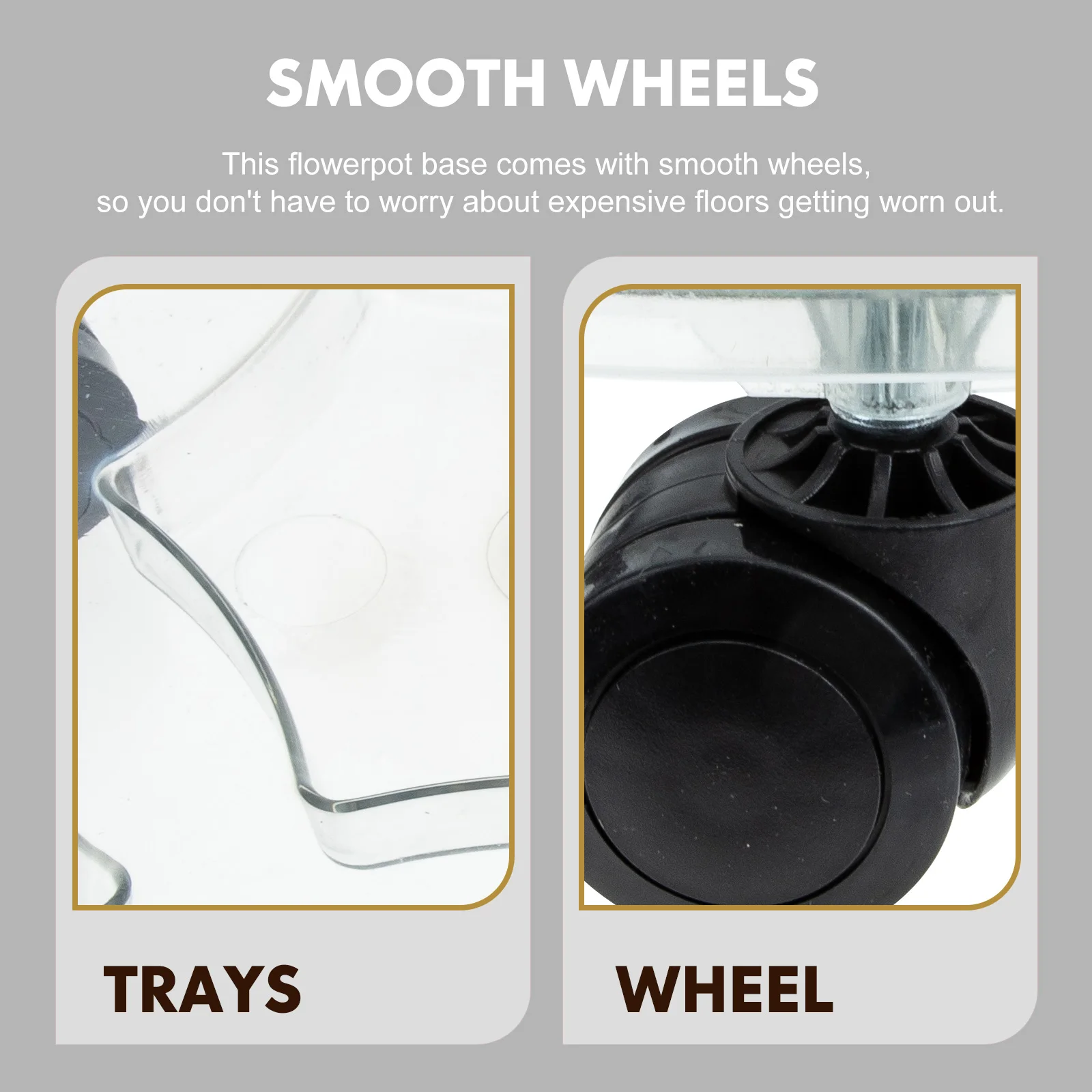 Прозрачный цветочный горшок на колесах, поднос для растений, поднос для цветочного горшка, пластиковый горшок, блюдце для внутреннего сада, уличного растения St 
Прозрачный цветочный горшок на колесах, поднос для растений, поднос для цветочного горшка, пластиковый горшок, блюдце для внутреннего сада, уличного растения St
