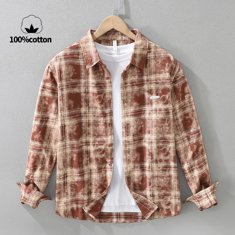 Men's 100% Cotton Plaid Shirt: Asian Fit Relaxed Casual, Classic Checks & Earthy Tones | Soft Daily Commute Essential
Men's 100% Cotton Plaid Shirt: Asian Fit Relaxed Casual, Classic Checks & Earthy Tones | Soft Daily Commute Essential