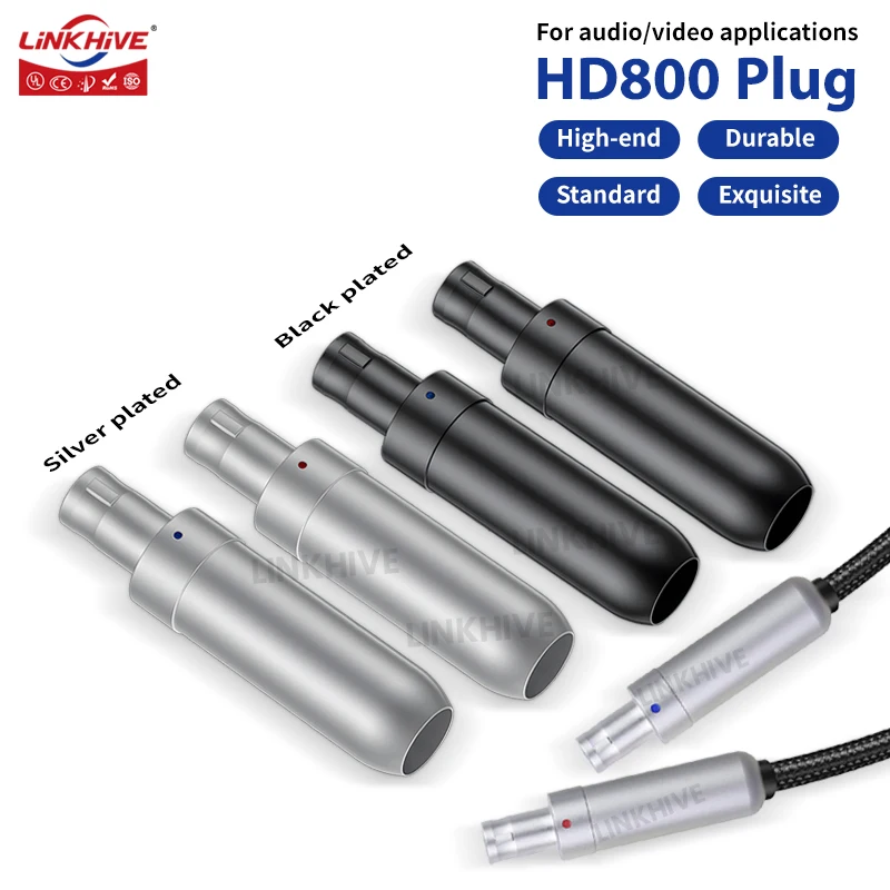 Male Headphone Pin Wire Connector DIY Audio Jack Plug Metal Adapter For HD800 HD800S HD820 D1000 HiFi Headset Socket
Male Headphone Pin Wire Connector DIY Audio Jack Plug Metal Adapter For HD800 HD800S HD820 D1000 HiFi Headset Socket