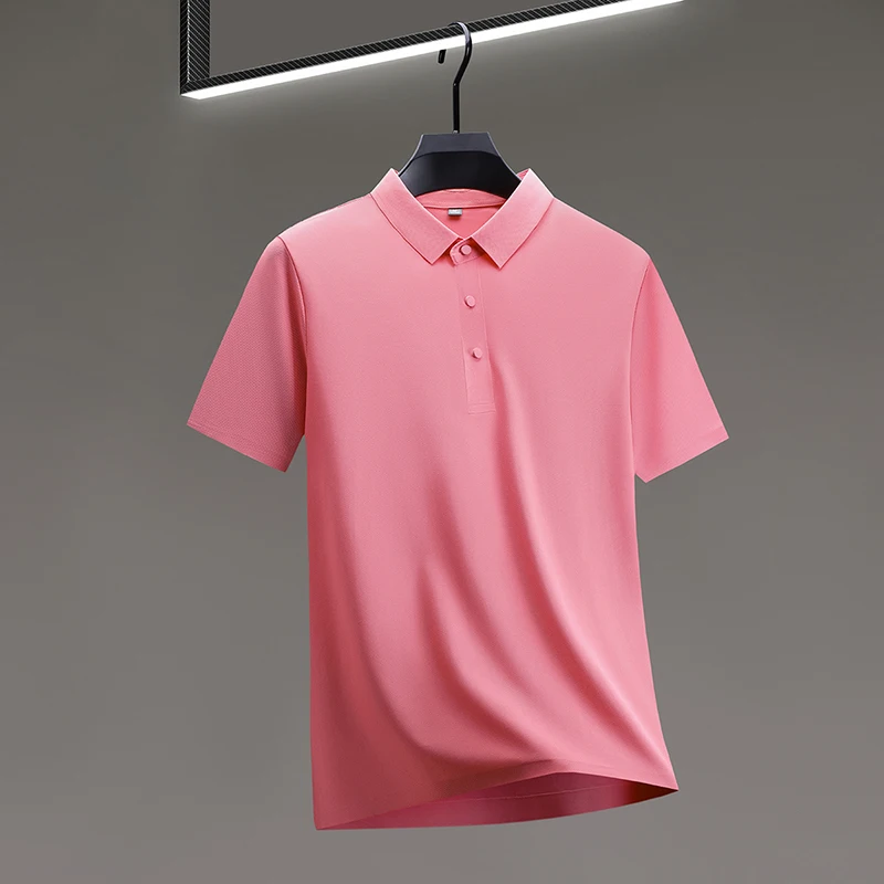Polo Shirt Slim-Fitting Thin Top Men Summer Stretch Ice Silk Men Business Casual Lapels T-shirt Short Sleeve Polo Shirts men
Polo Shirt Slim-Fitting Thin Top Men Summer Stretch Ice Silk Men Business Casual Lapels T-shirt Short Sleeve Polo Shirts men