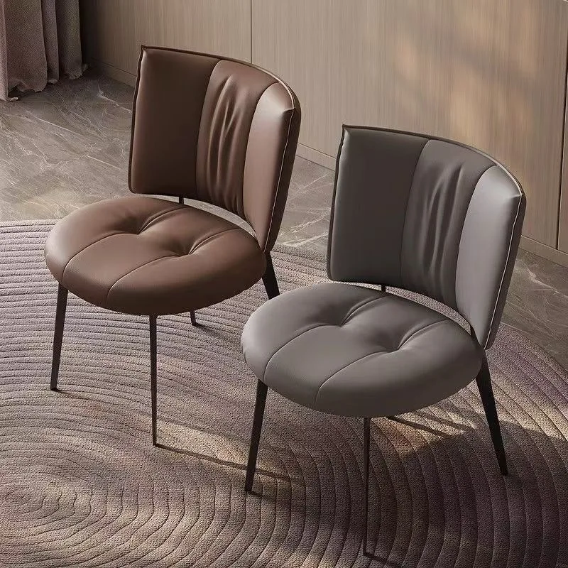 European Artificial Leather Dining Chair Designer Backrest Chair Floor Chair Accent Chairs for Living Room
European Artificial Leather Dining Chair Designer Backrest Chair Floor Chair Accent Chairs for Living Room