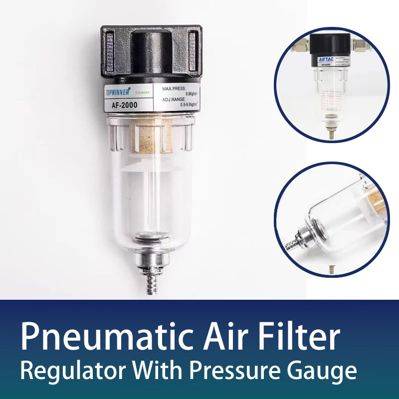 AF2000 1/4 source processor Copper filter Air pump filter Oil and water separator Air Compressor Pneumatic Components
AF2000 1/4 source processor Copper filter Air pump filter Oil and water separator Air Compressor Pneumatic Components