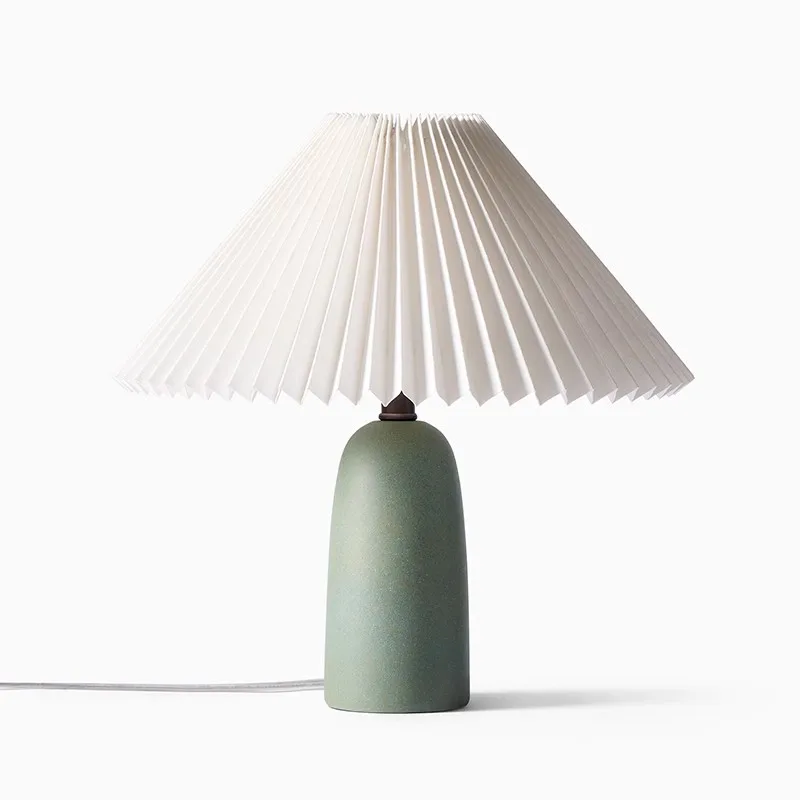 Modern minimalist ceramic pleated table lamp for bedroom, bedside, living room atmosphere lighting
Modern minimalist ceramic pleated table lamp for bedroom, bedside, living room atmosphere lighting