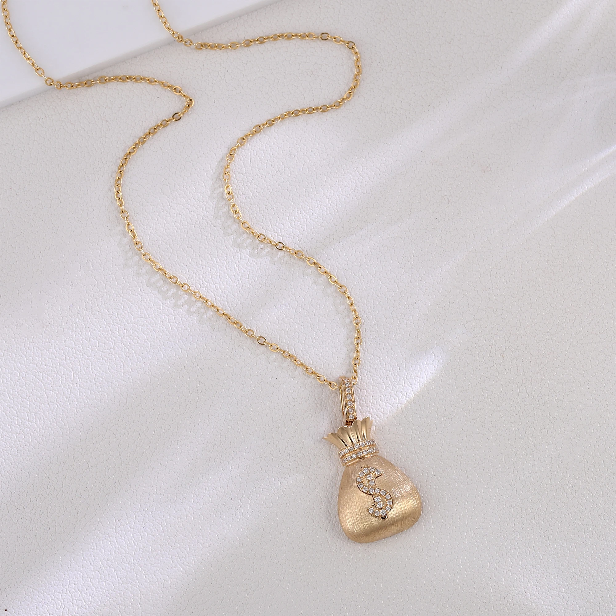 Мешок для денег в виде прованса, модный новый кулон, подвески, 18-каратное твердое золото DEF/VS, лабораторные бриллианты, ожерелье, кулон для женщин и мужчин, ювелирные изделия
Мешок для денег в виде прованса, модный новый кулон, подвески, 18-каратное твердое золото DEF/VS, лабораторные бриллианты, ожерелье, кулон для женщин и мужчин, ювелирные изделия