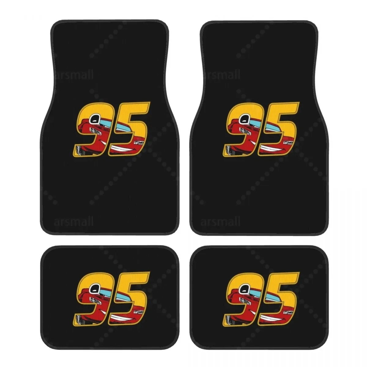 No.95 car floor mat set, 4 car front and rear carpet floor mats with universal rubber backing
No.95 car floor mat set, 4 car front and rear carpet floor mats with universal rubber backing