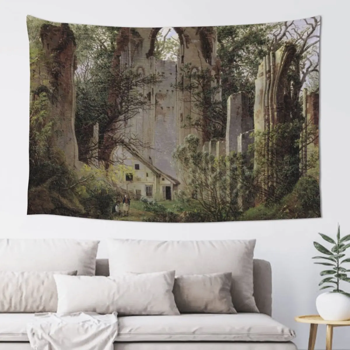 Ruins of Eldena near Greifswald (1825) Tapestry Wall Decor Home Decorations Aesthetic Tapestry
Ruins of Eldena near Greifswald (1825) Tapestry Wall Decor Home Decorations Aesthetic Tapestry