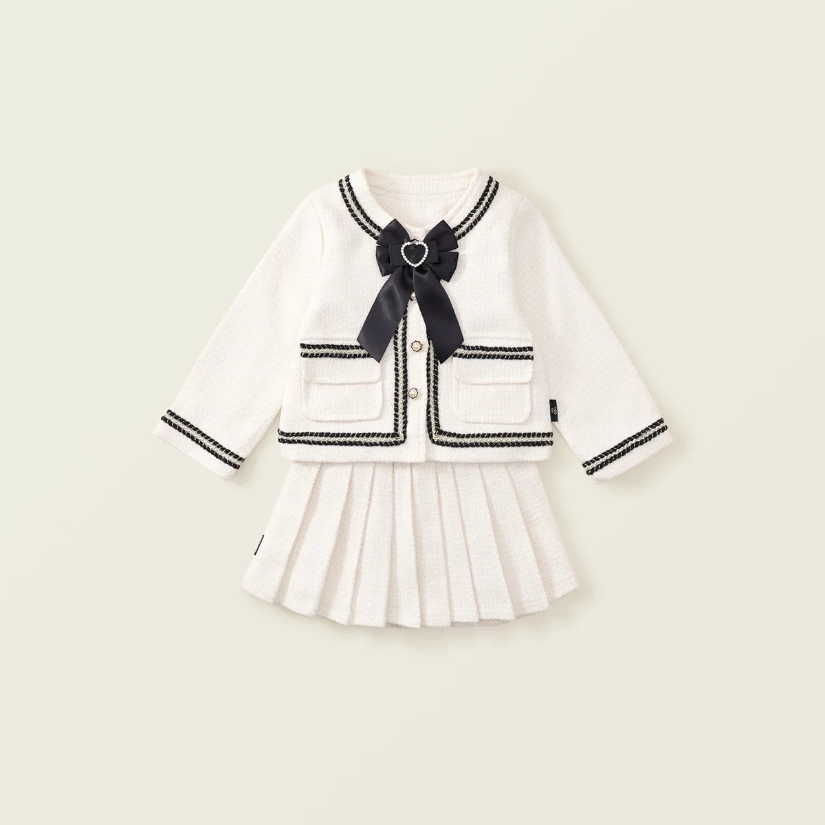 2024 Clothing Set Girls Long Sleeve O Neck Patchwork White Coat White Pleated Skirts 2 Pcs Sets Casual Girls Clothes Set 18M-7T
2024 Clothing Set Girls Long Sleeve O Neck Patchwork White Coat White Pleated Skirts 2 Pcs Sets Casual Girls Clothes Set 18M-7T