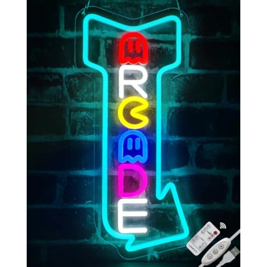 Arcade Neon Signs Arrow Style Right LED Light Dimmable Gaming Lights for Wall Decor USB Powered Neon Gaming Sign for Fathers Da
Arcade Neon Signs Arrow Style Right LED Light Dimmable Gaming Lights for Wall Decor USB Powered Neon Gaming Sign for Fathers Da