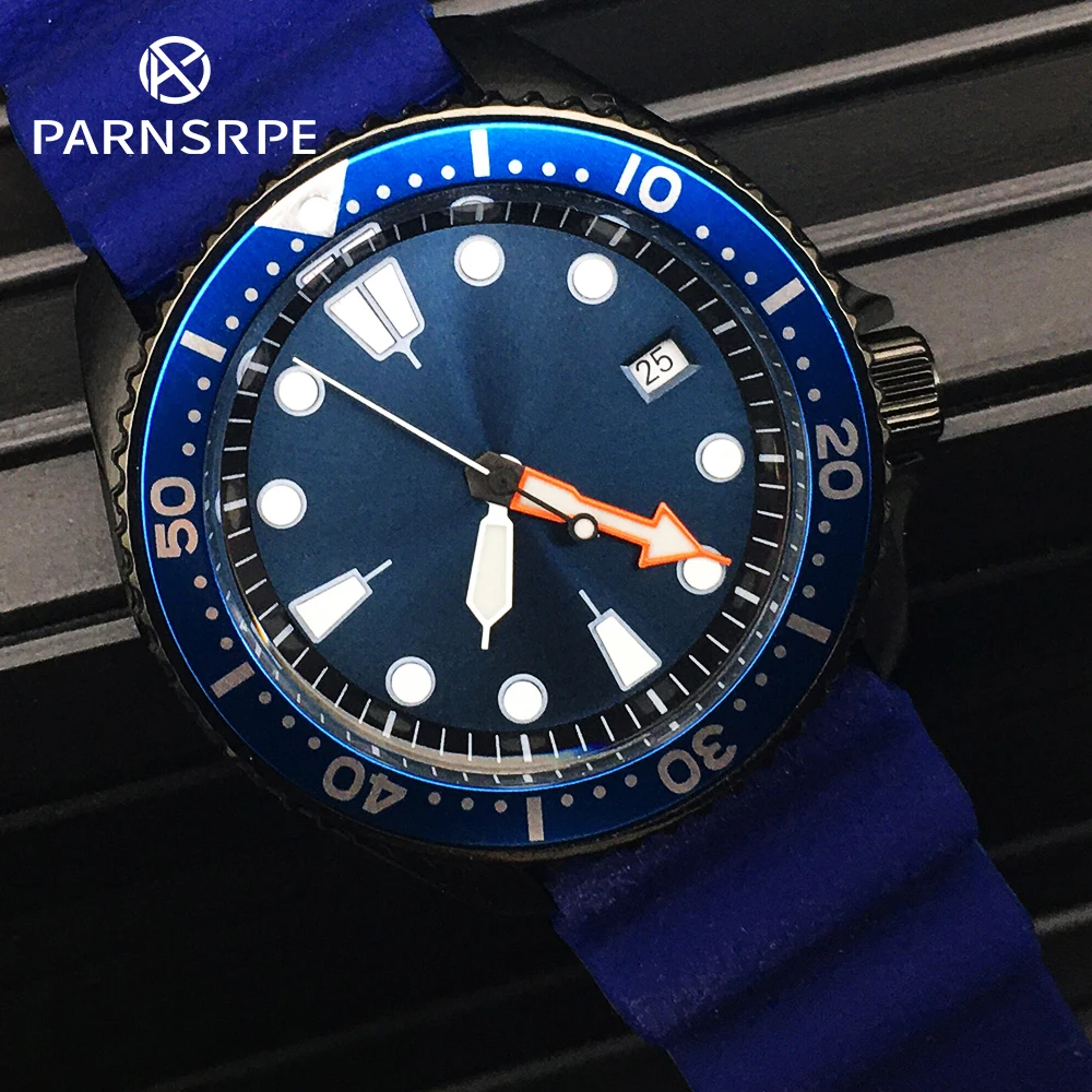 PARNSRPE SK007 Series Men's Waterproof Watch JapanNH35A Automatic Movement Blue Diving Super Bright Luminous Dial Date Indicator
PARNSRPE SK007 Series Men's Waterproof Watch JapanNH35A Automatic Movement Blue Diving Super Bright Luminous Dial Date Indicator