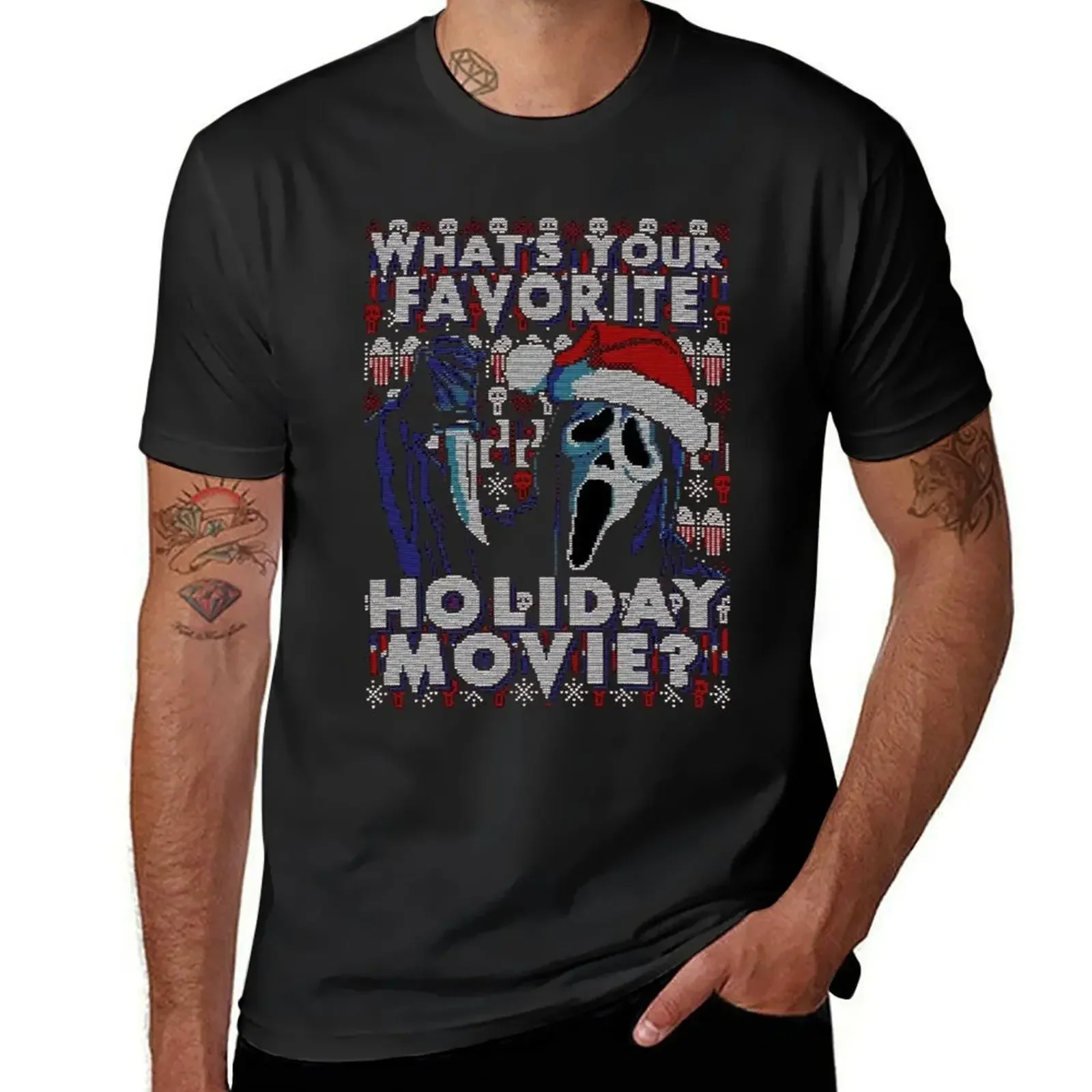 Whats Your Favorite Holiday Movie T-Shirt summer top anime clothes Aesthetic clothing rapper graphic tees Men's t shirts
Whats Your Favorite Holiday Movie T-Shirt summer top anime clothes Aesthetic clothing rapper graphic tees Men's t shirts