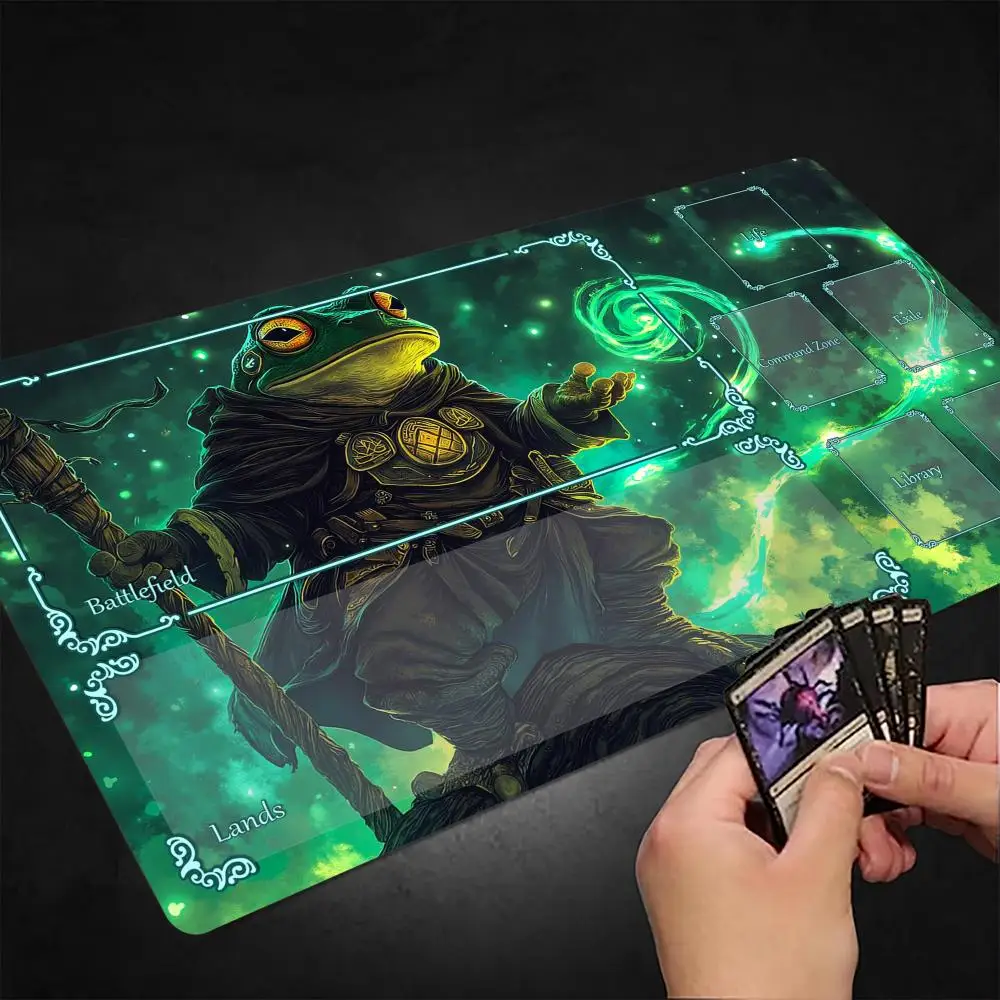 Dark Fantasy Frog Wizard MTG Playmat Magic Card Mat with Stitched Edge Non-Slip Durable Tabletop playmat Board Game Mat for TCG
Dark Fantasy Frog Wizard MTG Playmat Magic Card Mat with Stitched Edge Non-Slip Durable Tabletop playmat Board Game Mat for TCG