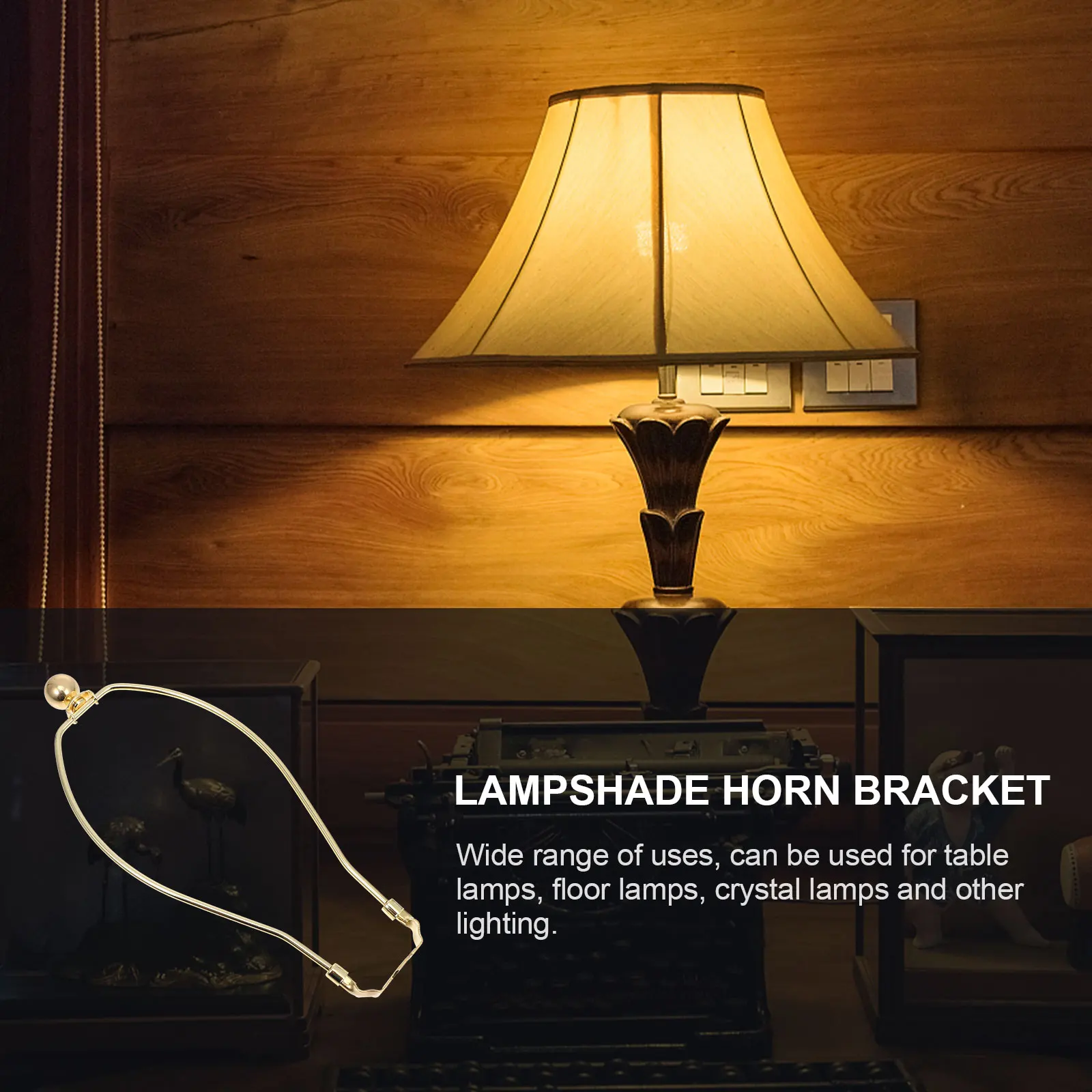 2 pcs Lampshade Horn Frame Electroplated Lamp Harp Bracket Durable For Table Floor Crystal Lamps Home Cafe Lighting Decor
2 pcs Lampshade Horn Frame Electroplated Lamp Harp Bracket Durable For Table Floor Crystal Lamps Home Cafe Lighting Decor