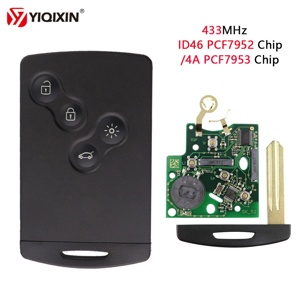 Remote Car Key For Renault Megane Laguna Scenic Fluence Clio IV Captur Koleos Hands Free ID46 4A Chip Smart Key Case No Logo
Remote Car Key For Renault Megane Laguna Scenic Fluence Clio IV Captur Koleos Hands Free ID46 4A Chip Smart Key Case No Logo