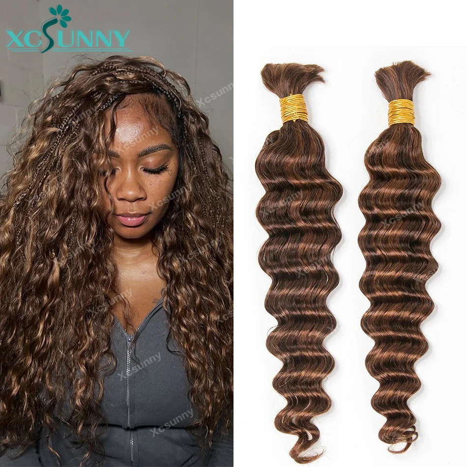 Bulk Human Hair Deep Wave For Braiding Curly Bulk Human Hair For Boho Braids Knotless Bulk Human Hair Bundles Wholesale
Bulk Human Hair Deep Wave For Braiding Curly Bulk Human Hair For Boho Braids Knotless Bulk Human Hair Bundles Wholesale