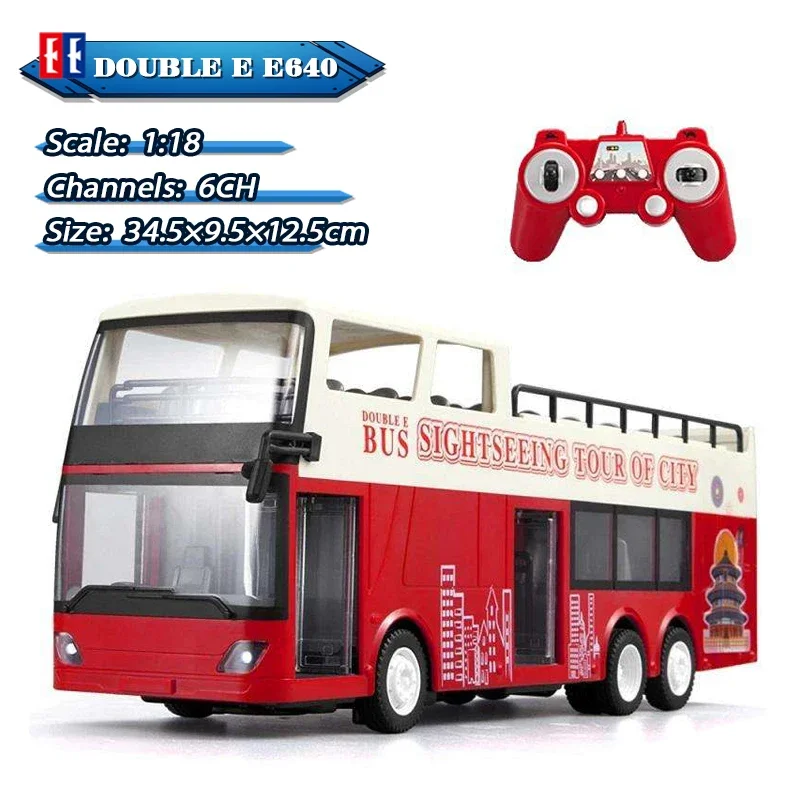 Double E E640 Alloy Travel Bus 1:18 High Speed Remote Control Car Double-decker Bus Model Sound Light RC Sightseeing Bus Boy Toy
Double E E640 Alloy Travel Bus 1:18 High Speed Remote Control Car Double-decker Bus Model Sound Light RC Sightseeing Bus Boy Toy