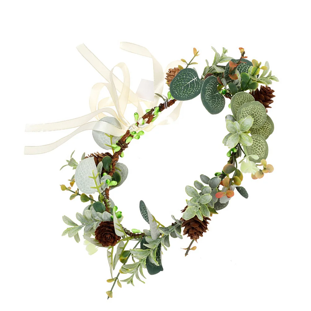 1pc Pine Cone Hair Hoop Lightweight Simulation Plant Garland Wedding Bridal Headband Christmas Party Flower Wreath Accessory
1pc Pine Cone Hair Hoop Lightweight Simulation Plant Garland Wedding Bridal Headband Christmas Party Flower Wreath Accessory