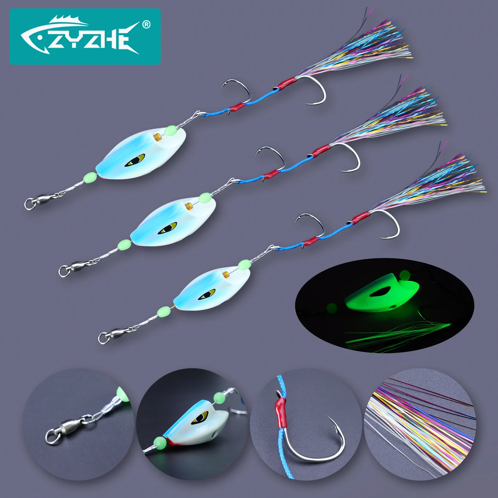 Крючки ZYZHE для морской рыбалки с джиг-головками, 100г, 150г, 200г, для морской воды, высокопрочные двойные крючки, оснастка для живой наживки
Крючки ZYZHE для морской рыбалки с джиг-головками, 100г, 150г, 200г, для морской воды, высокопрочные двойные крючки, оснастка для живой наживки
