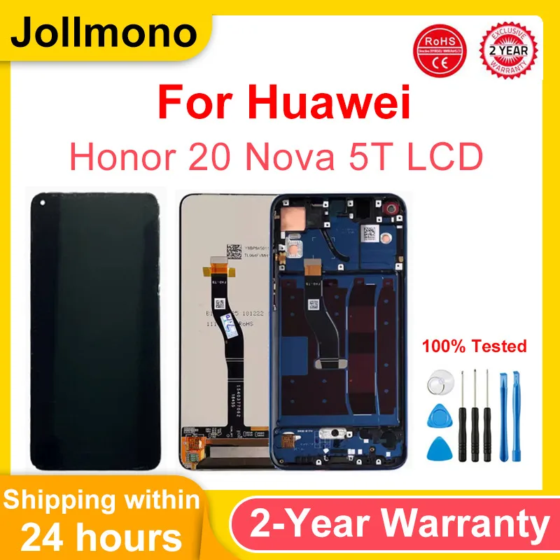 Для Huawei Honor 20, дигитайзер сенсорного ЖК-экрана для Huawei Nova 5T, ЖК-дисплей YAL-L21 YAL-AL00 YAL-L71, запасные части для дисплея
Для Huawei Honor 20, дигитайзер сенсорного ЖК-экрана для Huawei Nova 5T, ЖК-дисплей YAL-L21 YAL-AL00 YAL-L71, запасные части для дисплея