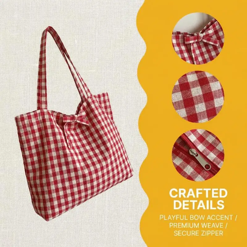 Korean Retro Trendy Plaid Shoulder Bag Versatile Simple Commuting Underarm Bag Large Capacity Shopping Bag Student Handbags
Korean Retro Trendy Plaid Shoulder Bag Versatile Simple Commuting Underarm Bag Large Capacity Shopping Bag Student Handbags