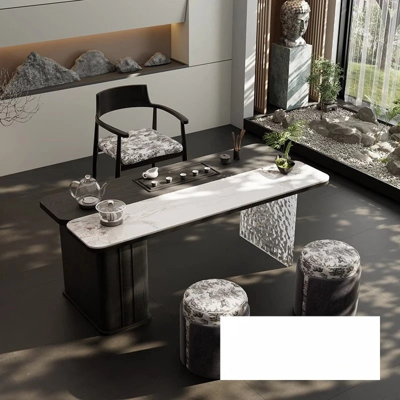 Light luxury modern office tea table integrated office rock slab tea table and chair combination desk dual-purpose desk with
Light luxury modern office tea table integrated office rock slab tea table and chair combination desk dual-purpose desk with