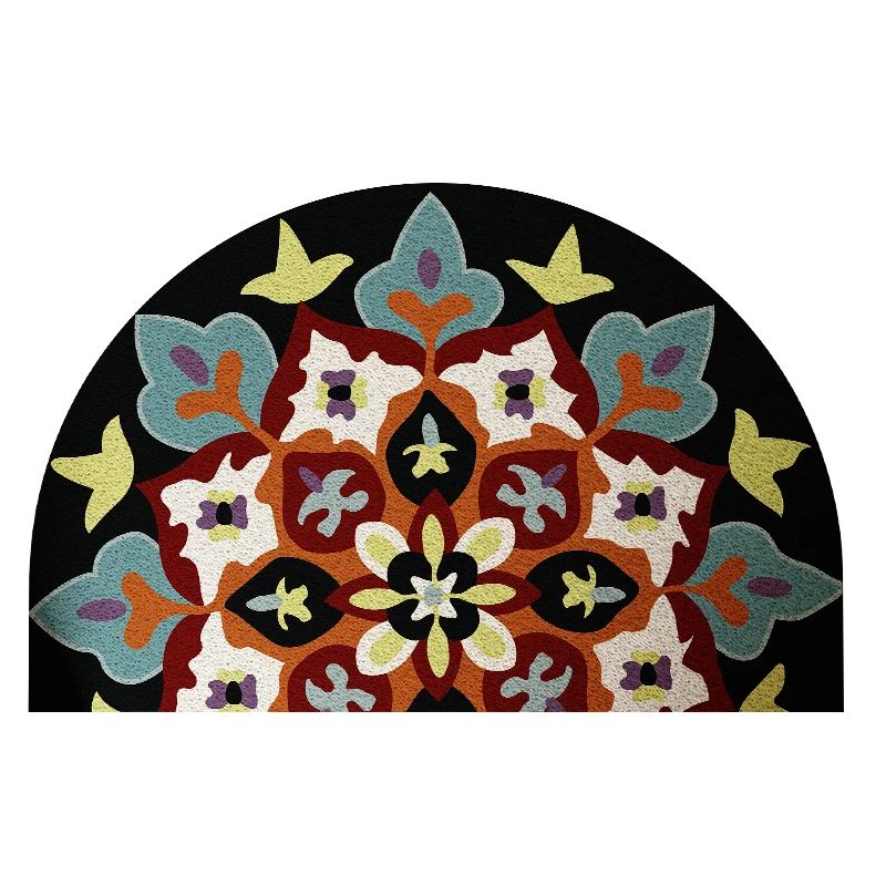 Silk ring American semi-circular entrance door floor mat, door foot mat, door carpet
Silk ring American semi-circular entrance door floor mat, door foot mat, door carpet