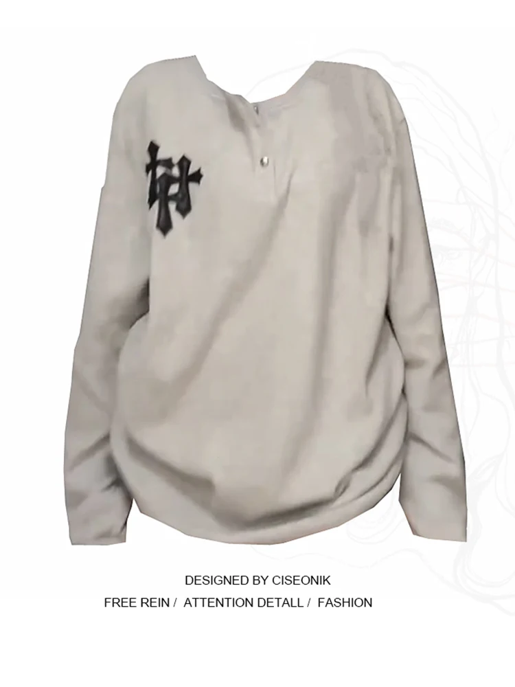 Женская толстовка больших размеров с круглым вырезом и пуговицами, повседневная, модная, для ранней осени, внутренняя одежда больших размеров
Женская толстовка больших размеров с круглым вырезом и пуговицами, повседневная, модная, для ранней осени, внутренняя одежда больших размеров