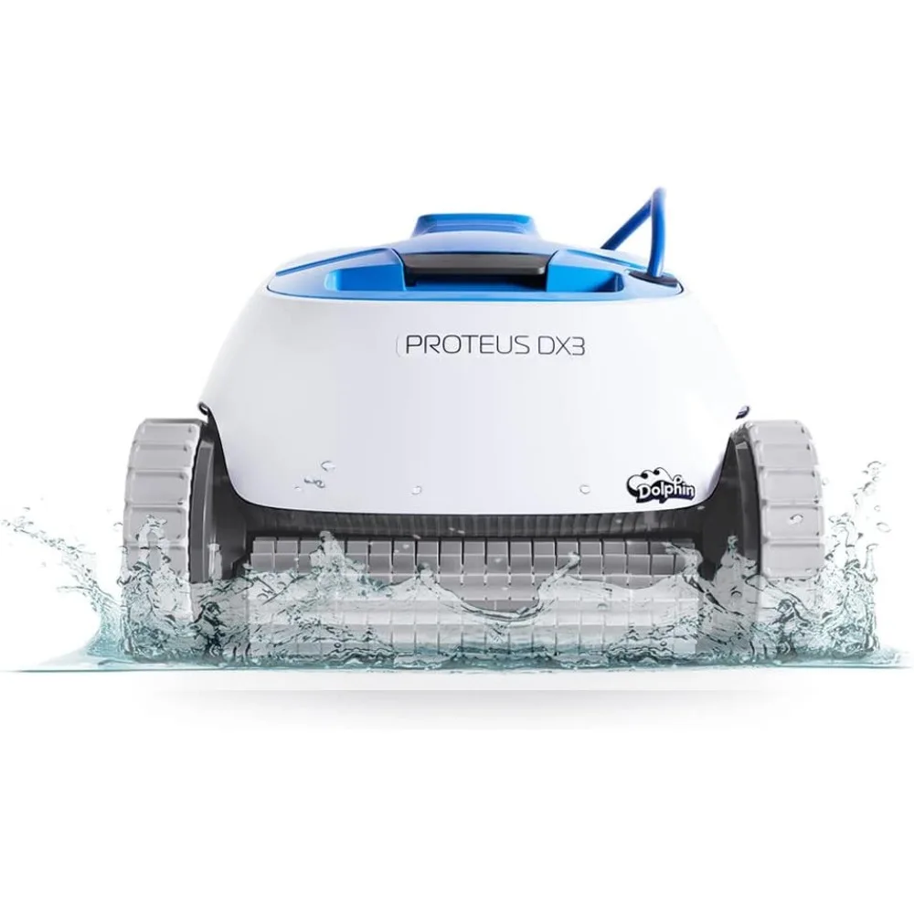 Proteus DX3 Automatic Robotic Pool Vacuum Cleaner, Wall Climbing,Active Scrubber Brush,for In-ground Pools up to 33 FT in Length
Proteus DX3 Automatic Robotic Pool Vacuum Cleaner, Wall Climbing,Active Scrubber Brush,for In-ground Pools up to 33 FT in Length
