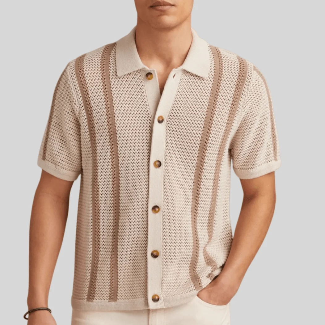 BL ANME Men's Casual Knitted Shirt Hollow out Design Short Sleeve Turn-down Collar Ethnic Fashion Summer Top
BL ANME Men's Casual Knitted Shirt Hollow out Design Short Sleeve Turn-down Collar Ethnic Fashion Summer Top