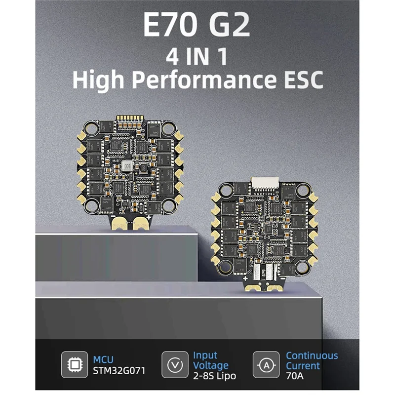 A02F-E70 G2 2-8S 70A Firmware 128K 4 In 1 ESC For FPV Racing Drone Racing And Freestyle Repair Parts Motor Board
A02F-E70 G2 2-8S 70A Firmware 128K 4 In 1 ESC For FPV Racing Drone Racing And Freestyle Repair Parts Motor Board