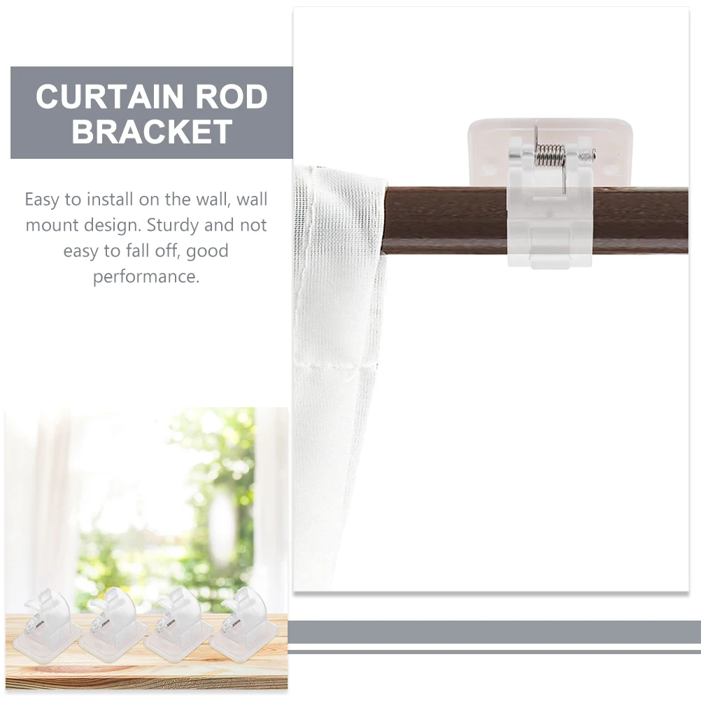 8pcs Curtain Rod Holders Sturdy Material Rust Resistant Heavy Duty Self Adhesive Wall Mount Hooks Bedroom Kitchen No
8pcs Curtain Rod Holders Sturdy Material Rust Resistant Heavy Duty Self Adhesive Wall Mount Hooks Bedroom Kitchen No