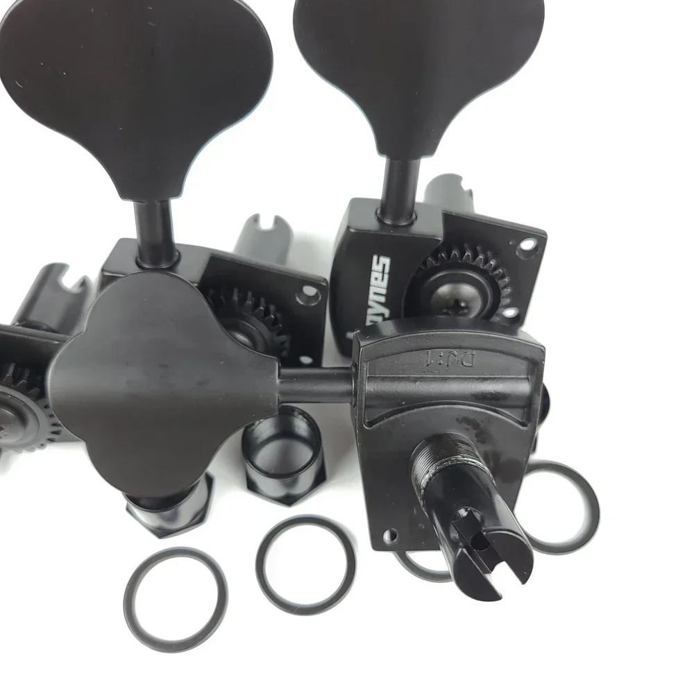 1:26 Ratio Open Frame Electric Bass Guitar Machine Heads Tuners Tuning Key Pegs for Jazz Precision bass DJ330 Black
1:26 Ratio Open Frame Electric Bass Guitar Machine Heads Tuners Tuning Key Pegs for Jazz Precision bass DJ330 Black