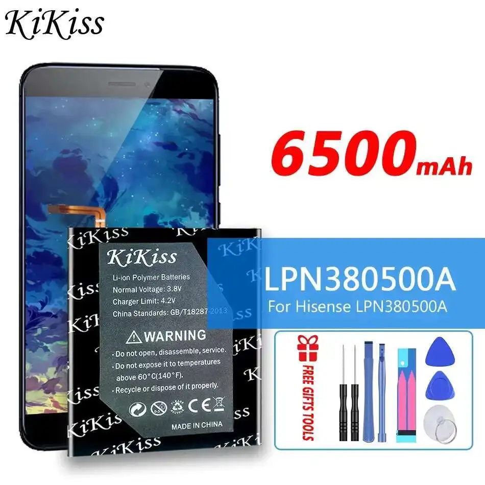6500 мАч Высокосовместимый аккумулятор для мобильного телефона Hisense LPN380500A Прочный
6500 мАч Высокосовместимый аккумулятор для мобильного телефона Hisense LPN380500A Прочный