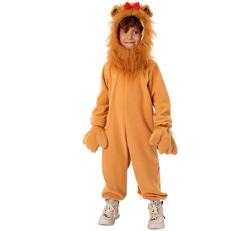 Unisex Boys The Cowardly Lion of Costume Girls Wooly Lioness Jumpsuit Cosplay King of Halloween Costume for Boy
Unisex Boys The Cowardly Lion of Costume Girls Wooly Lioness Jumpsuit Cosplay King of Halloween Costume for Boy