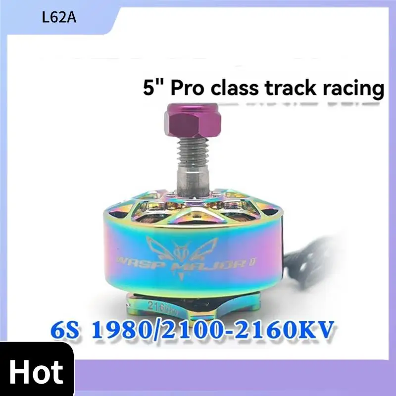 L62A For Rcinpower Wasp Major V2 Champion Edition 2160KV Brushless Motor 5-6S For 5Inch FPV Racing Freestyle Multicopter
L62A For Rcinpower Wasp Major V2 Champion Edition 2160KV Brushless Motor 5-6S For 5Inch FPV Racing Freestyle Multicopter