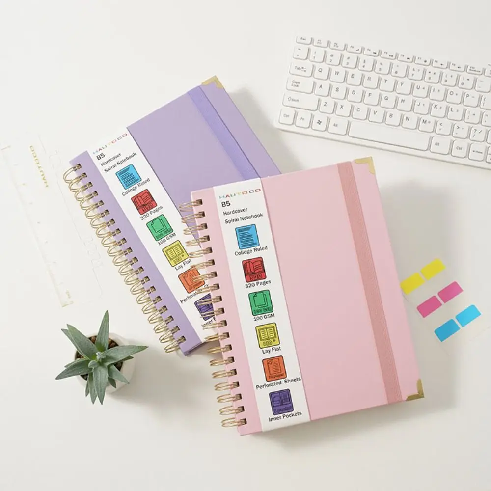 Multifunction A4/B5 Coil Notebook Horizontal Line with Strap Schedules Notebooks 320 Pages Portable Diary Notepad Office
Multifunction A4/B5 Coil Notebook Horizontal Line with Strap Schedules Notebooks 320 Pages Portable Diary Notepad Office