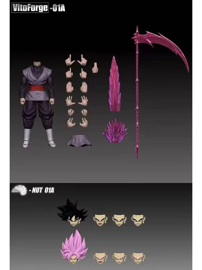 New Vitoforge Dragon Ball Z Super Saiyan Black Goku Zamasu Action Figure Model Collection Anime Toys VF 01a 01b Nut Gift
New Vitoforge Dragon Ball Z Super Saiyan Black Goku Zamasu Action Figure Model Collection Anime Toys VF 01a 01b Nut Gift