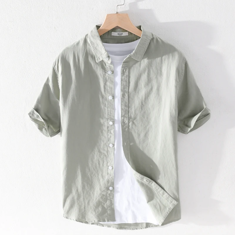 Casual Cotton Linen Men's Short Sleeve Shirt Japanese Style Half Sleeve Five Sleeve Cotton Linen Shirt Men's Summer Trendy Cl...
Casual Cotton Linen Men's Short Sleeve Shirt Japanese Style Half Sleeve Five Sleeve Cotton Linen Shirt Men's Summer Trendy Cl...