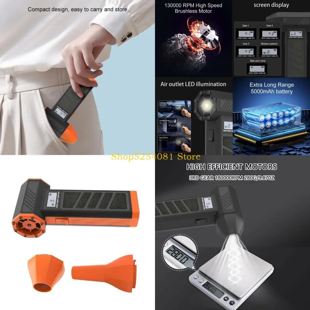 AXYC 130000RPM Jet Dry Blower Jet Hair Dryer Powerful Fan Cordless Blower Compressed Air Dusters Computer Vacuum Cleaners
AXYC 130000RPM Jet Dry Blower Jet Hair Dryer Powerful Fan Cordless Blower Compressed Air Dusters Computer Vacuum Cleaners
