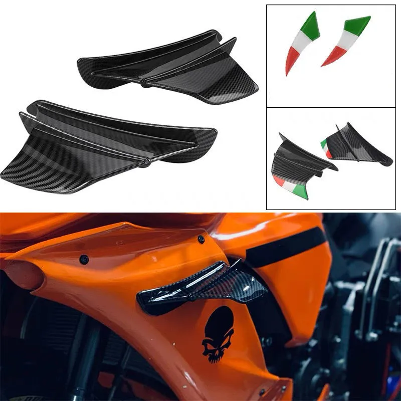 Motorcycle Fixed Winglet Universal Motorcycle Aerodynamic Spoiler Wing Carbon Fiber / Matt Black Motorcycle Modified Rear Wing
Motorcycle Fixed Winglet Universal Motorcycle Aerodynamic Spoiler Wing Carbon Fiber / Matt Black Motorcycle Modified Rear Wing