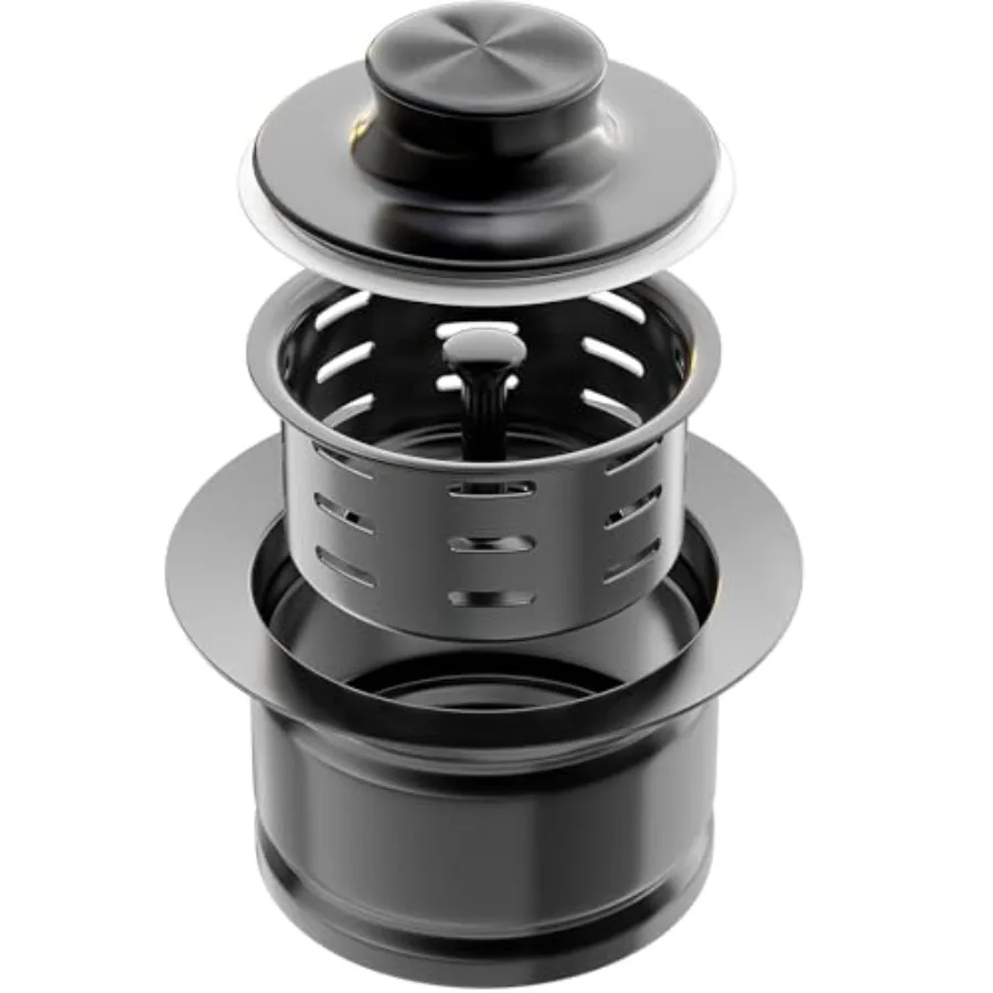 Extended Garbage Disposal Flange with Strainer and Stopper, Deep 304 Stainless Steel Kitchen Sink Flange for 3-1/2 Inch Standar
Extended Garbage Disposal Flange with Strainer and Stopper, Deep 304 Stainless Steel Kitchen Sink Flange for 3-1/2 Inch Standar
