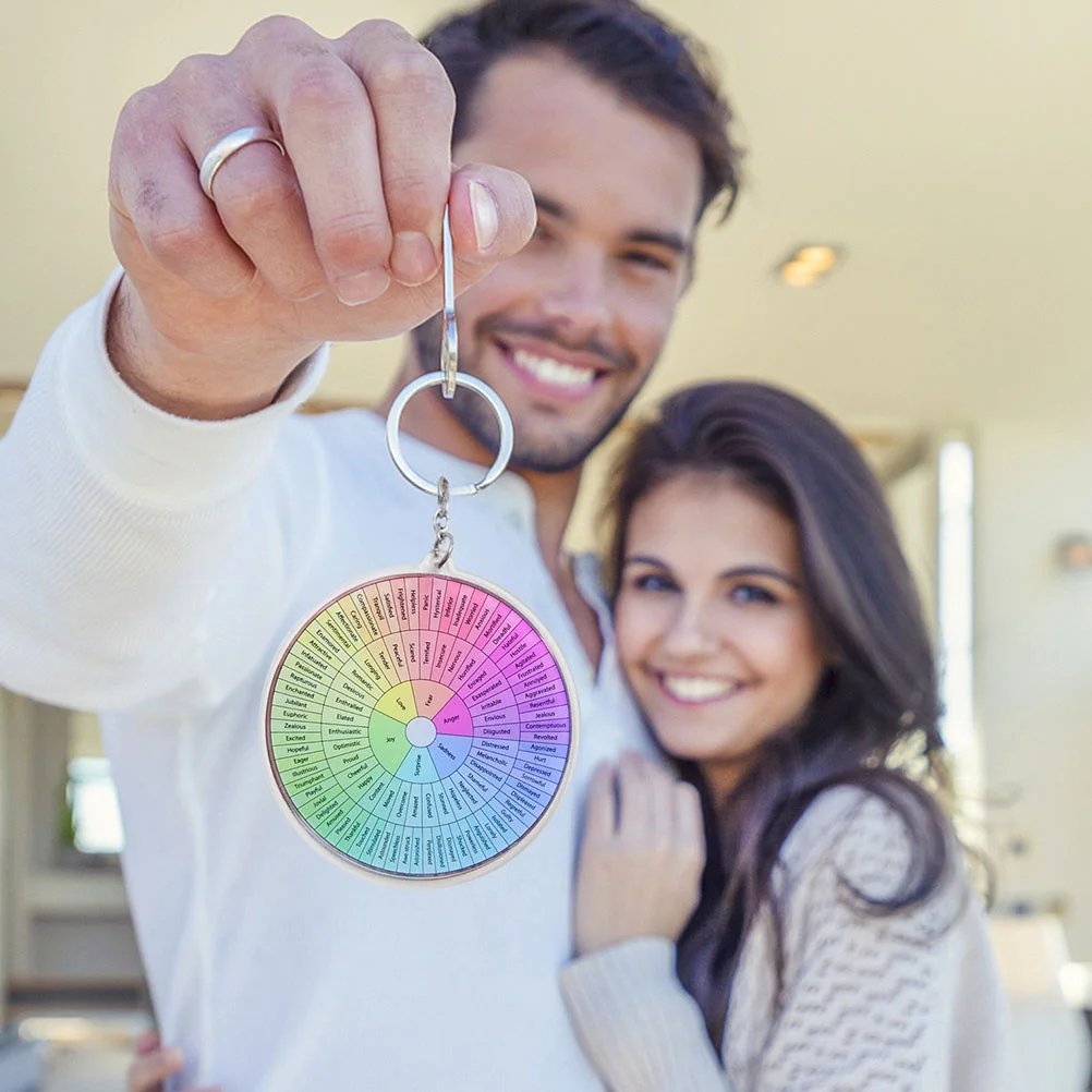 2 Pcs Psychological Emotional Key Commemorative Keychain Feelings Wheel Pendant Double Sided Decorative Acrylic
2 Pcs Psychological Emotional Key Commemorative Keychain Feelings Wheel Pendant Double Sided Decorative Acrylic