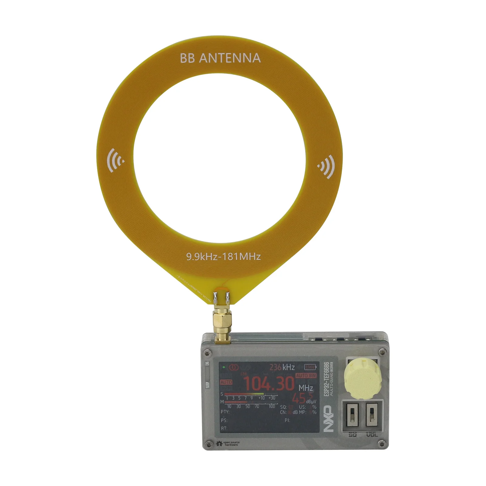 HamGeek ESP32-TEF6686 Radio Receiver DSP Radio Multi-Band Receiver FM/LW/MW/SW Radio W/ 2.0" Screen
HamGeek ESP32-TEF6686 Radio Receiver DSP Radio Multi-Band Receiver FM/LW/MW/SW Radio W/ 2.0" Screen
