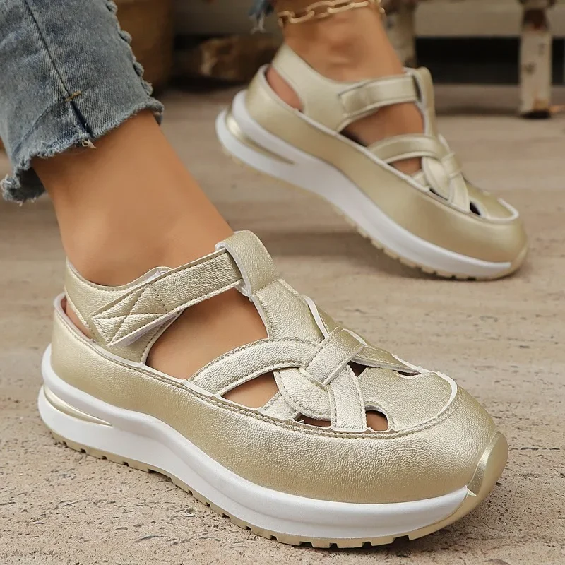 2025 High Quality Ladies Shoes Buckle Strap Women's Sandals New Closed Toe Office and Career Summer Solid Wedge Sandals Zapatos
2025 High Quality Ladies Shoes Buckle Strap Women's Sandals New Closed Toe Office and Career Summer Solid Wedge Sandals Zapatos