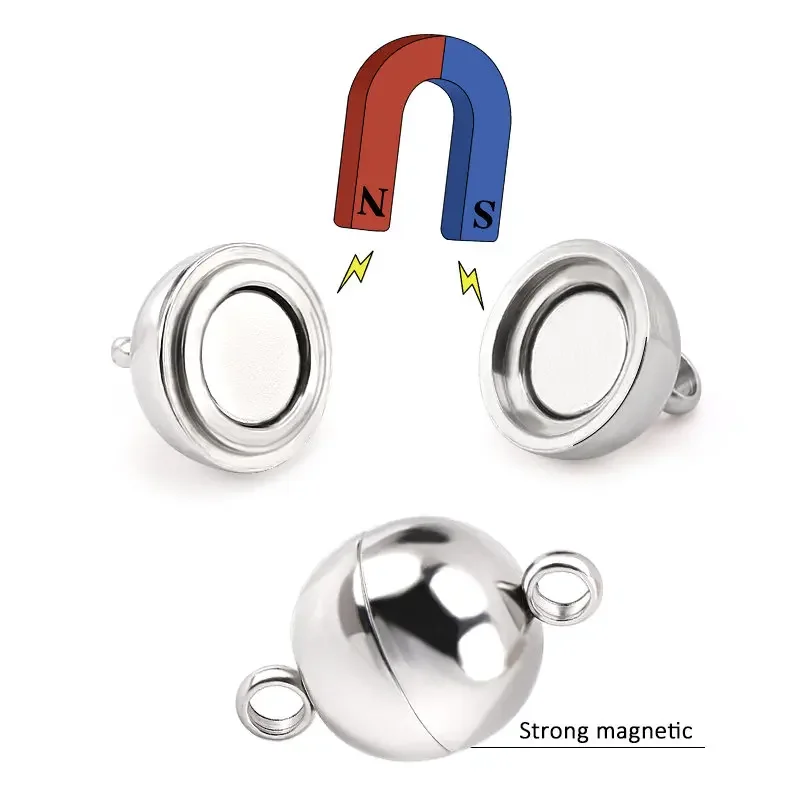 5 Sets Stainless Steel Magnetic Clasps Original Color Round Magnet Converter Jewelry Clasps for Bracelet Necklace Making DIY
5 Sets Stainless Steel Magnetic Clasps Original Color Round Magnet Converter Jewelry Clasps for Bracelet Necklace Making DIY