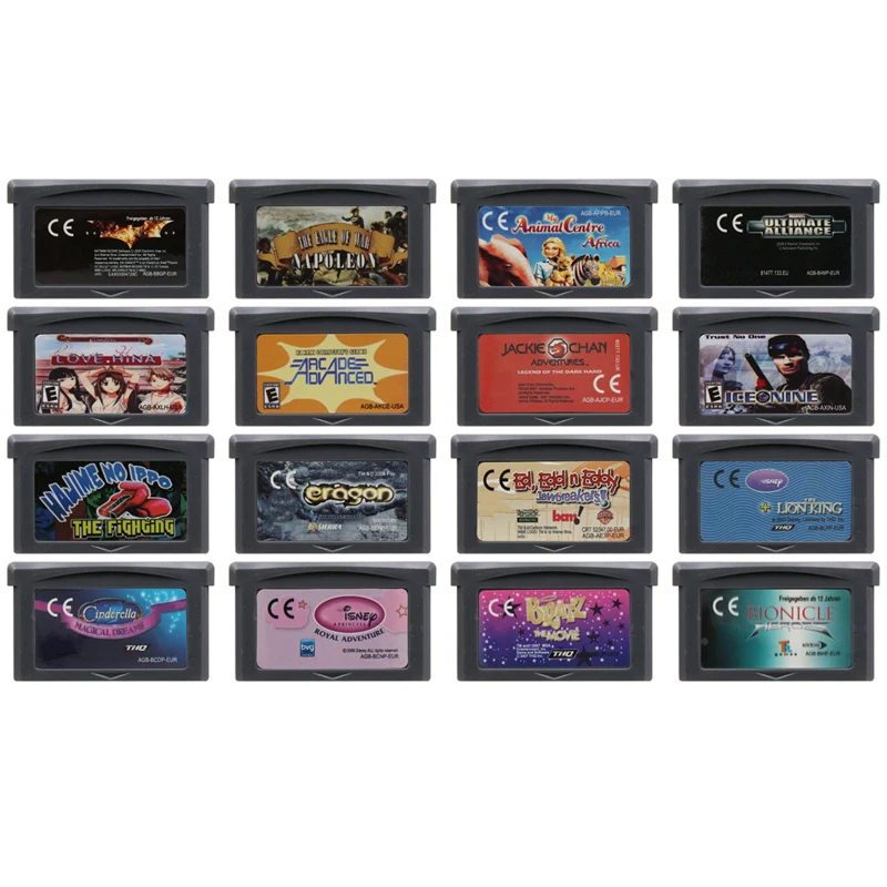 Игровой картридж GBA Bionicle Heroes Eragon Ice Nine Love Hina My Animal Center 32-битная консольная карта для видеоигр
Игровой картридж GBA Bionicle Heroes Eragon Ice Nine Love Hina My Animal Center 32-битная консольная карта для видеоигр