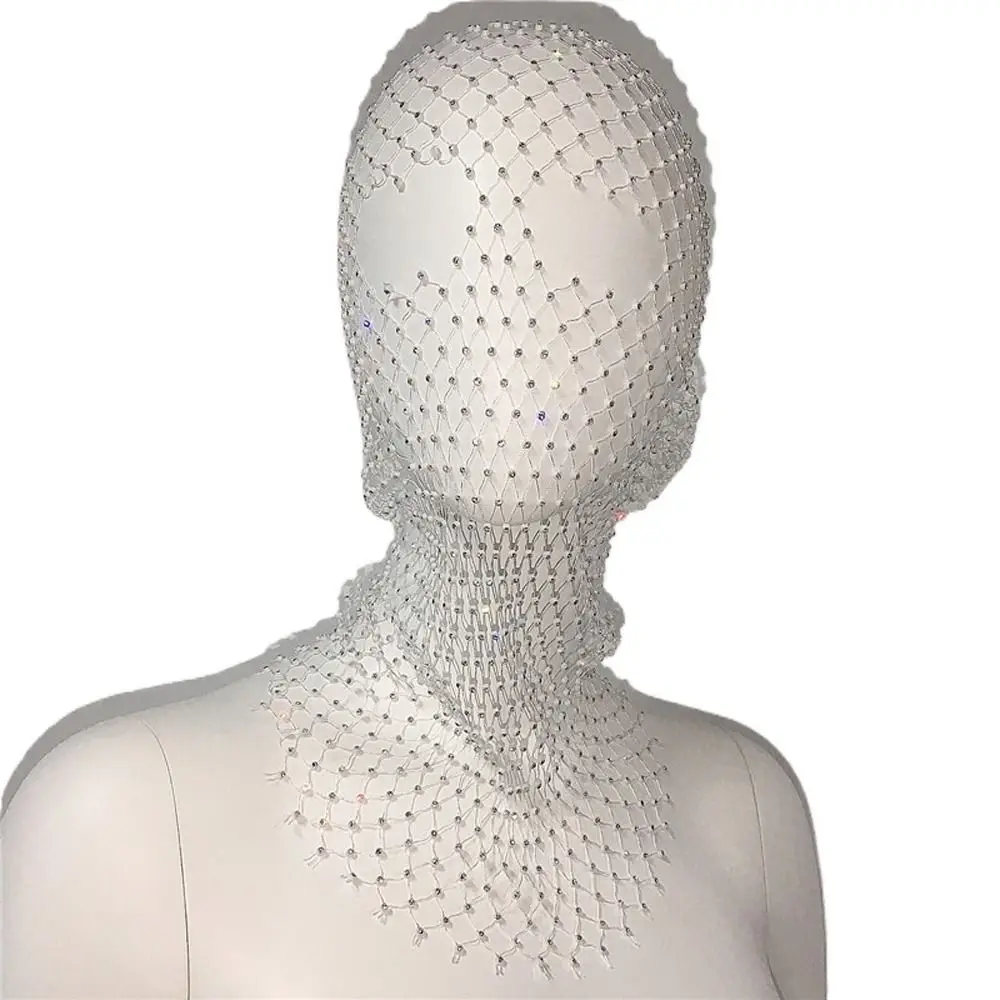 Cover Headscarf Veil Zircon Shining Headcover Crystal Head Mask Fishnet Headhood Rhinestone Mesh Veil Diamond Headwrap
Cover Headscarf Veil Zircon Shining Headcover Crystal Head Mask Fishnet Headhood Rhinestone Mesh Veil Diamond Headwrap